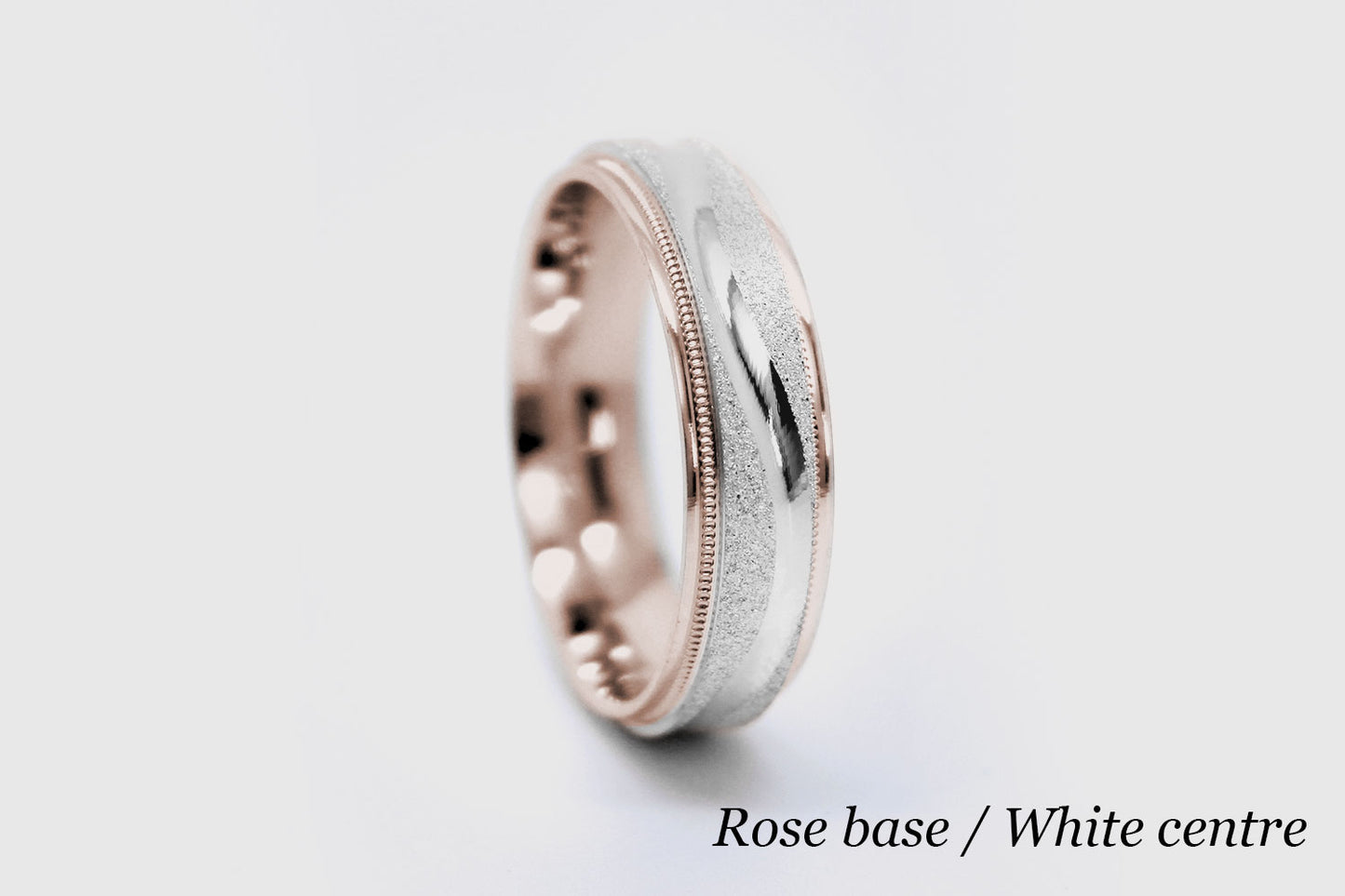 6mm Gold Wedding Band for Men and Women Sparkly Concave Wave | T-0005