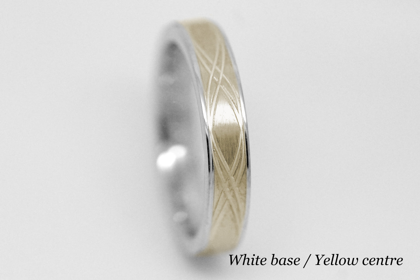 4mm 10K 14K 18K Gold Infinity Wedding Band for Men and Women | T-0017