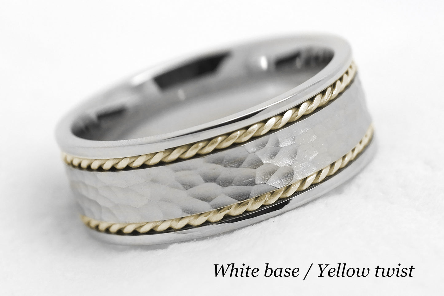 hammered wedding band