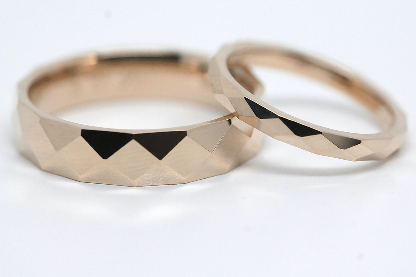 10k rose gold wedding band, 14k rose gold wedding band, 18k rose gold wedding band