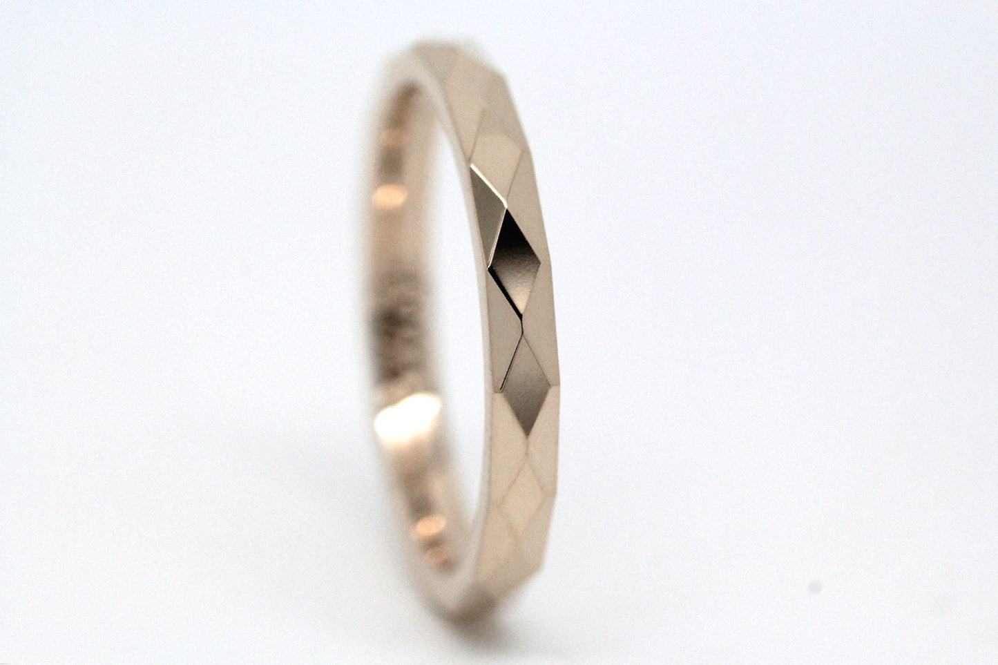 10k rose gold wedding band, 14k rose gold wedding band, 18k rose gold wedding band