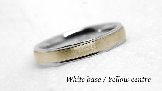 4MM GOLD CLASSIC BRUSHED LOW DOME WEDDING BAND FOR WOMEN AND MEN | T-6010