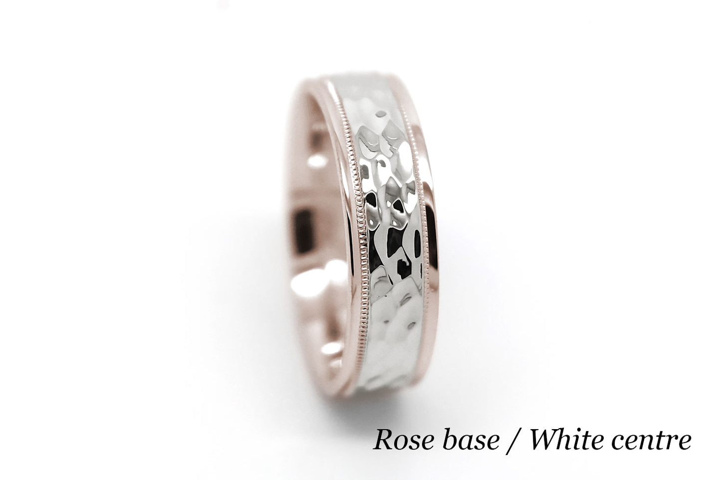 two tone gold wedding ring for women