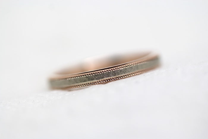 2mm 10K 14K 18K Solid Gold Hammered Women's Ring Stackable | This classic Hammered 2mm women's ring. Perfect as wedding band, anniversary ring or stack it with your other jewelry.