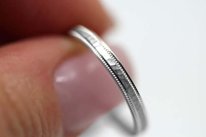 hammered wedding ring