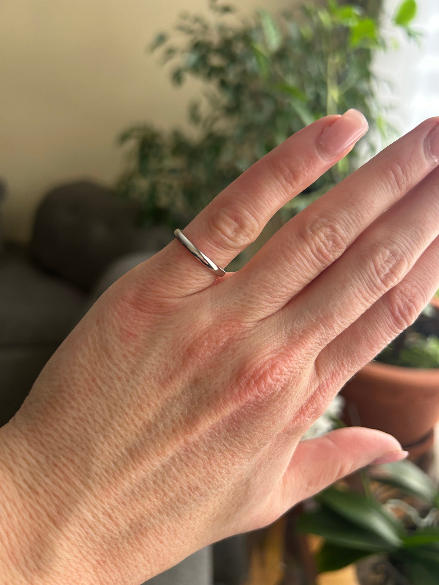 2mm Plain Wedding Band for Women in 925 Sterling Silver