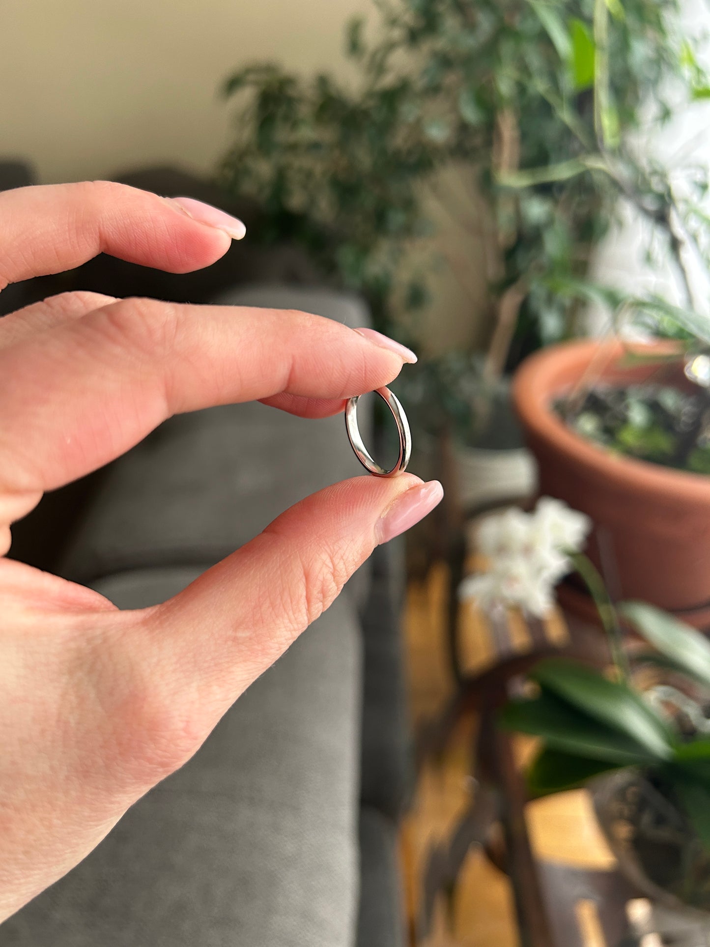 2mm Plain Wedding Band for Women in 925 Sterling Silver