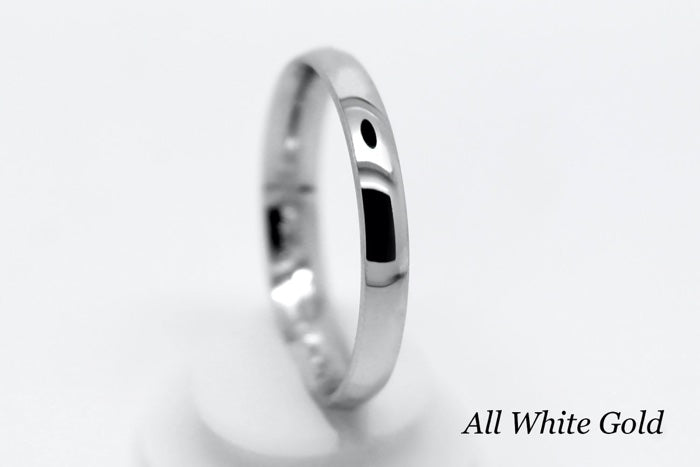 3mm Classic Gold Polished Wedding Band for Men and Women Low Dome | AT-0022
