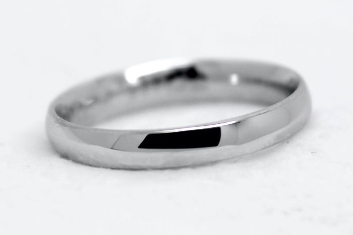 3mm Polished 925 Sterling Silver Classic Plain Wedding Band Women | AT-0022