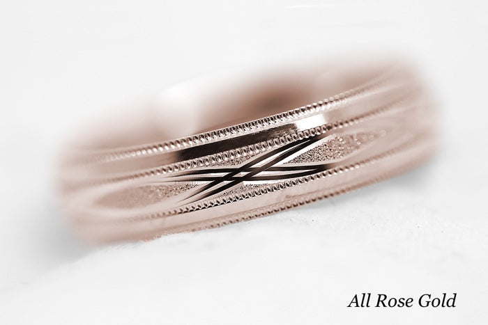 5mm Gold Infinity Design Wedding Band for Men and Women | AT-0001