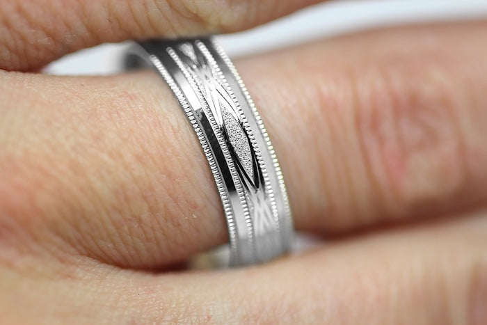 5mm 925 Silver Infinity Design Wedding Band for Men and Women | AT-0001