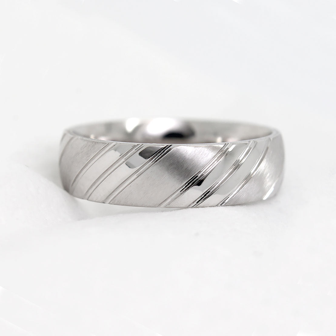 6mm 925 Silver Low Dome Wedding Band for Men and Women | T-0002