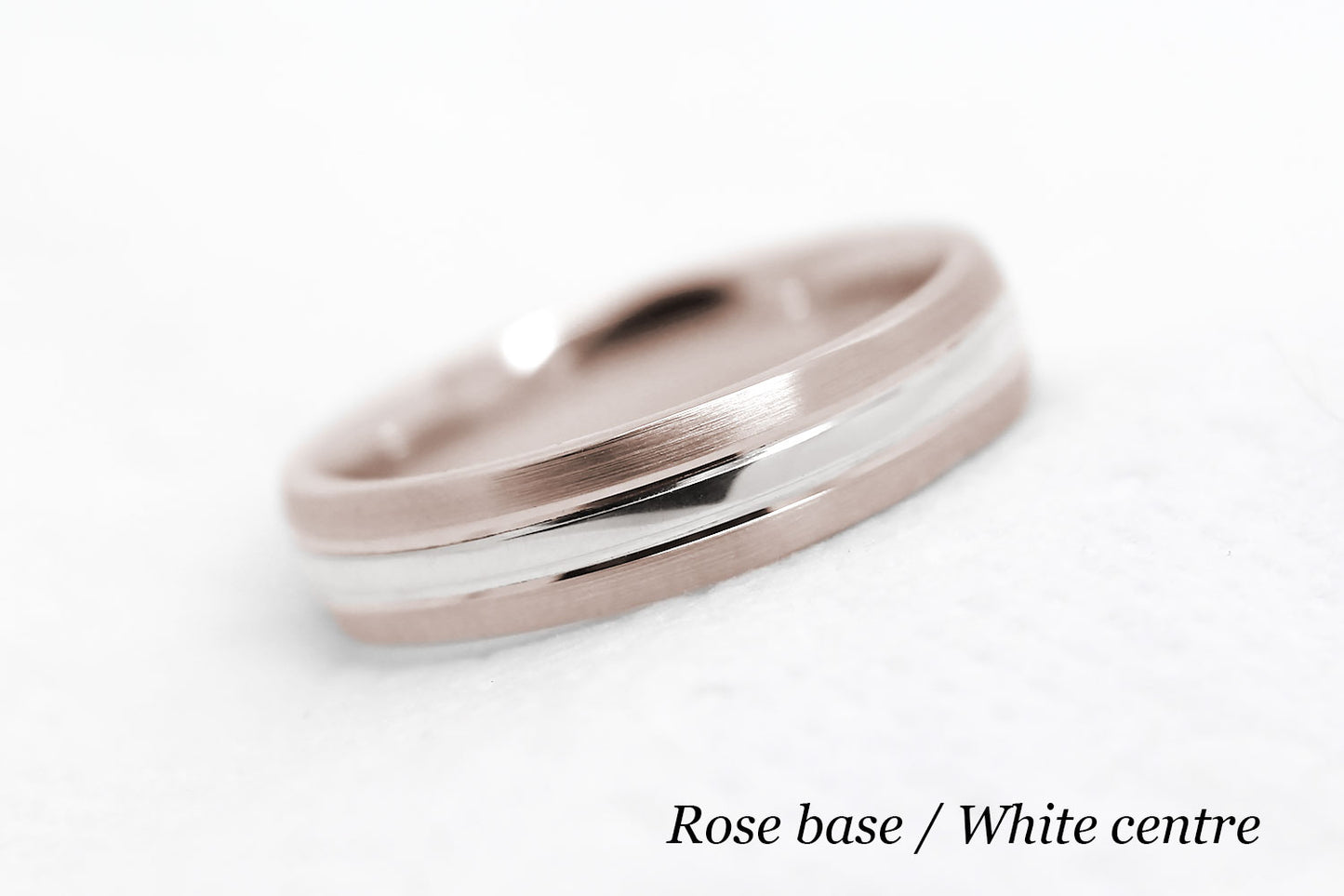 4mm Gold Brushed and Polished Wedding Band for Women and Men | T-0012
