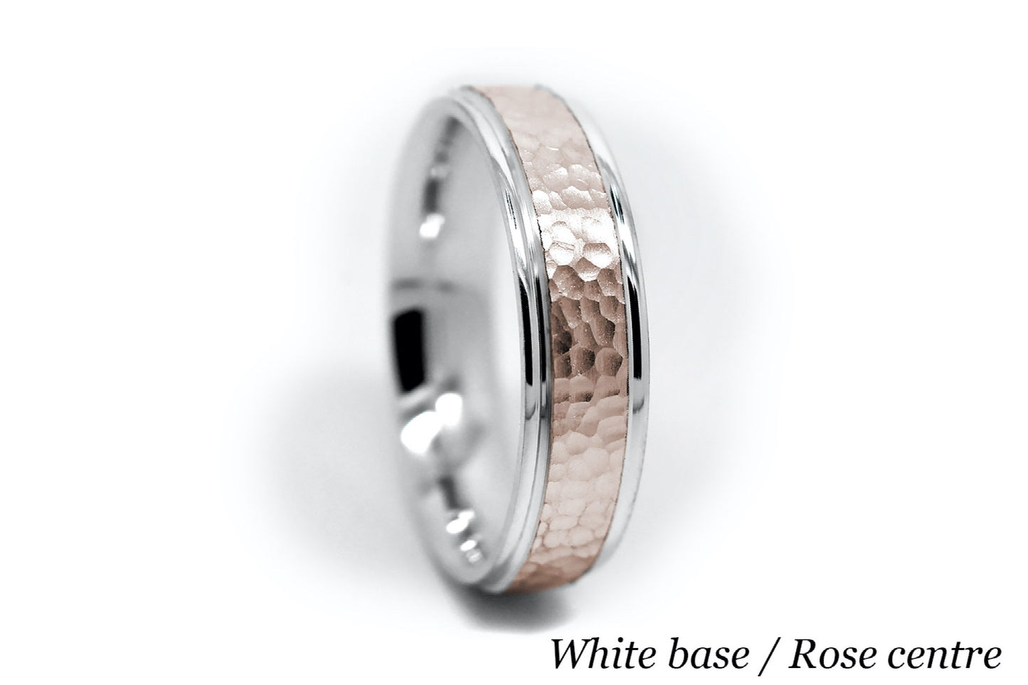 6mm Gold Classic Hammered Wedding Band for Men and Women | 0015