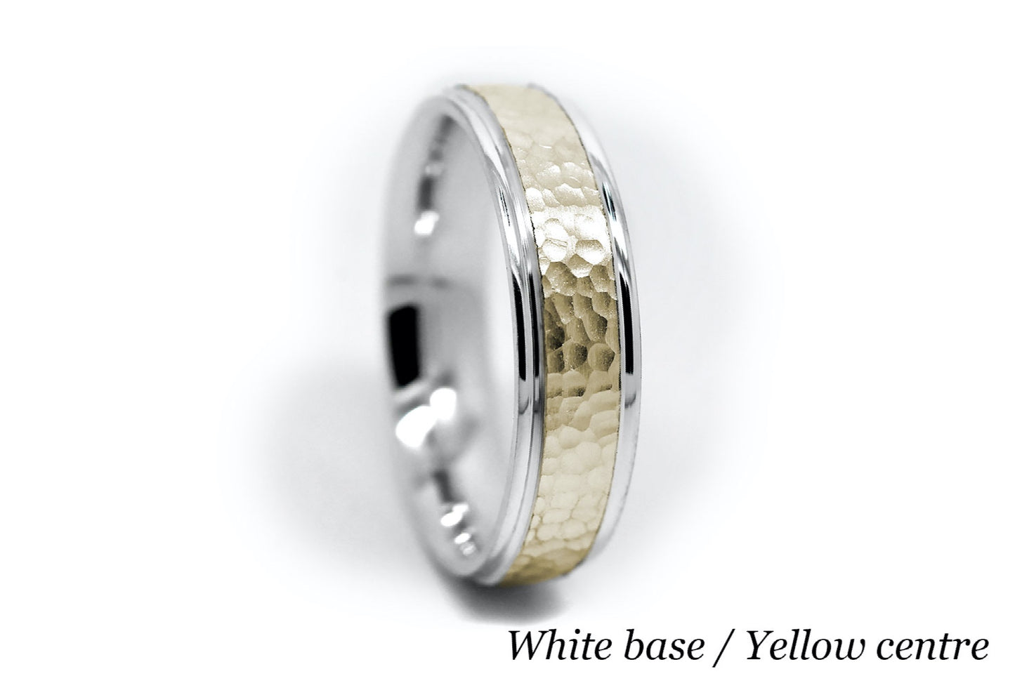6mm Gold Classic Hammered Wedding Band for Men and Women | 0015