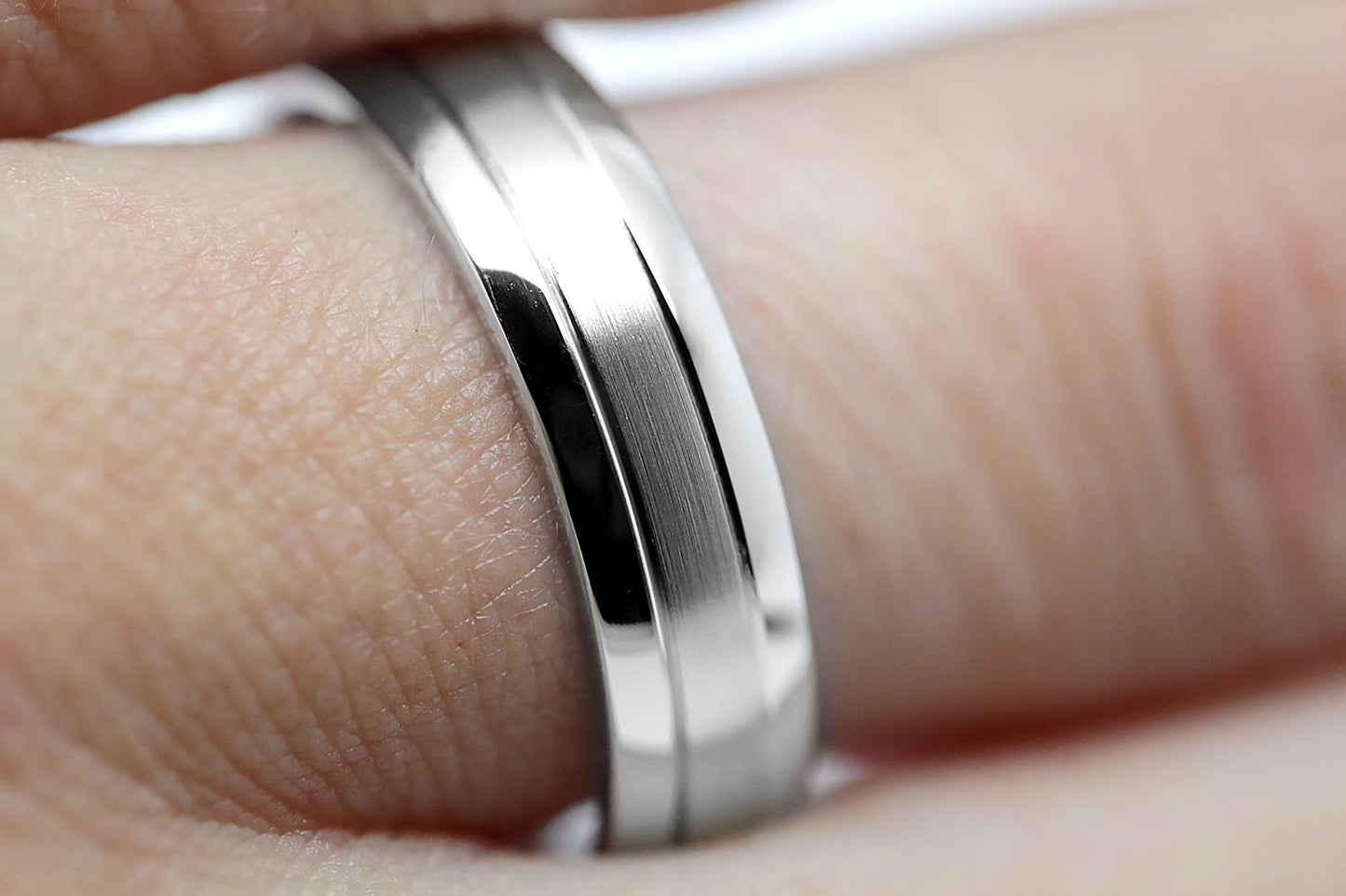5mm 925 Silver Polished and Brushed Simple Wedding Band for Men and Women | AT-0017