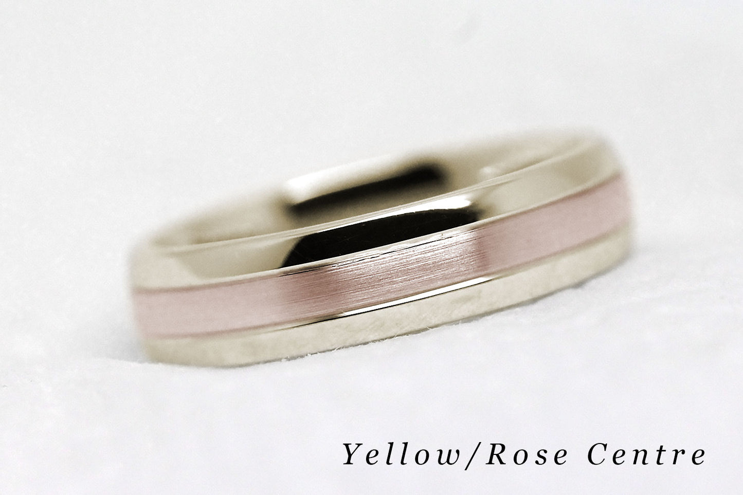 5mm Gold Polished and Brushed Simple Wedding Band for Men and Women | AT-0017