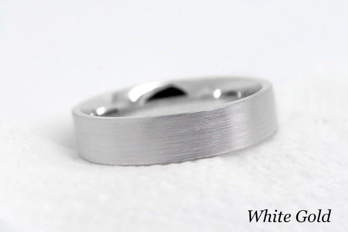 5mm Gold Classic Brushed Wedding Band for Men and Women | AT-0011