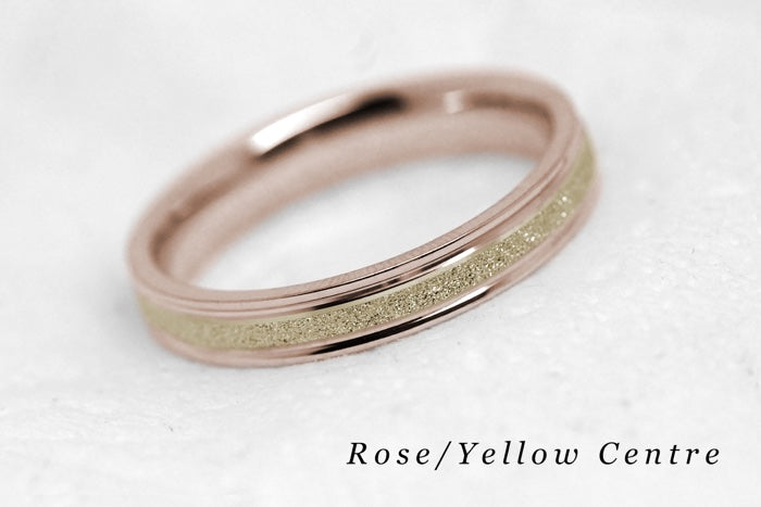 3mm Gold Sparkly Wedding Band for Women and Men | AT-0020