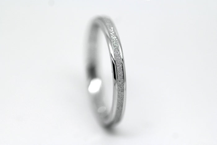 cute silver wedding band