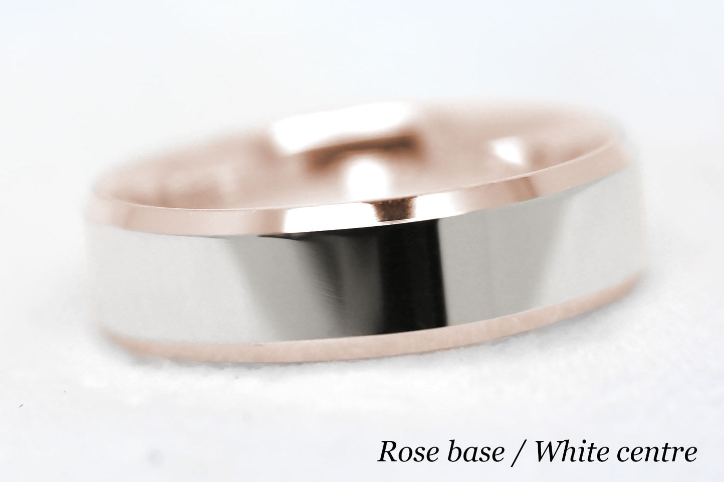 6mm Gold Beveled Polished Wedding Band for Men and Women | T-0035