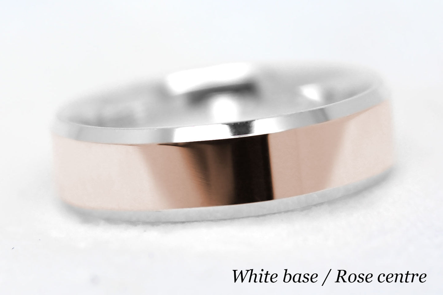 6mm Gold Beveled Polished Wedding Band for Men and Women | T-0035