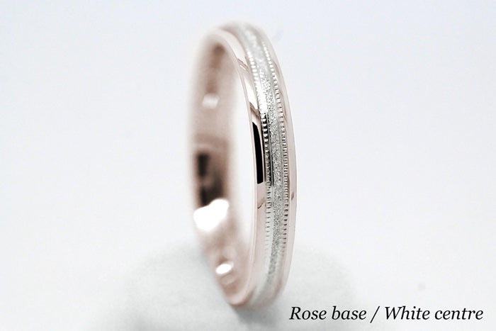 3mm Gold Simple Sparkly Wedding Band for Women and Men