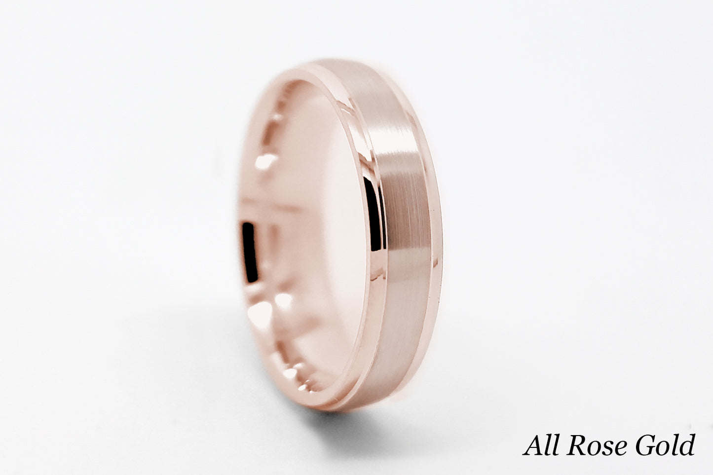 3mm Gold Classic Brushed Low Dome Wedding Band for Women and Men | 6010