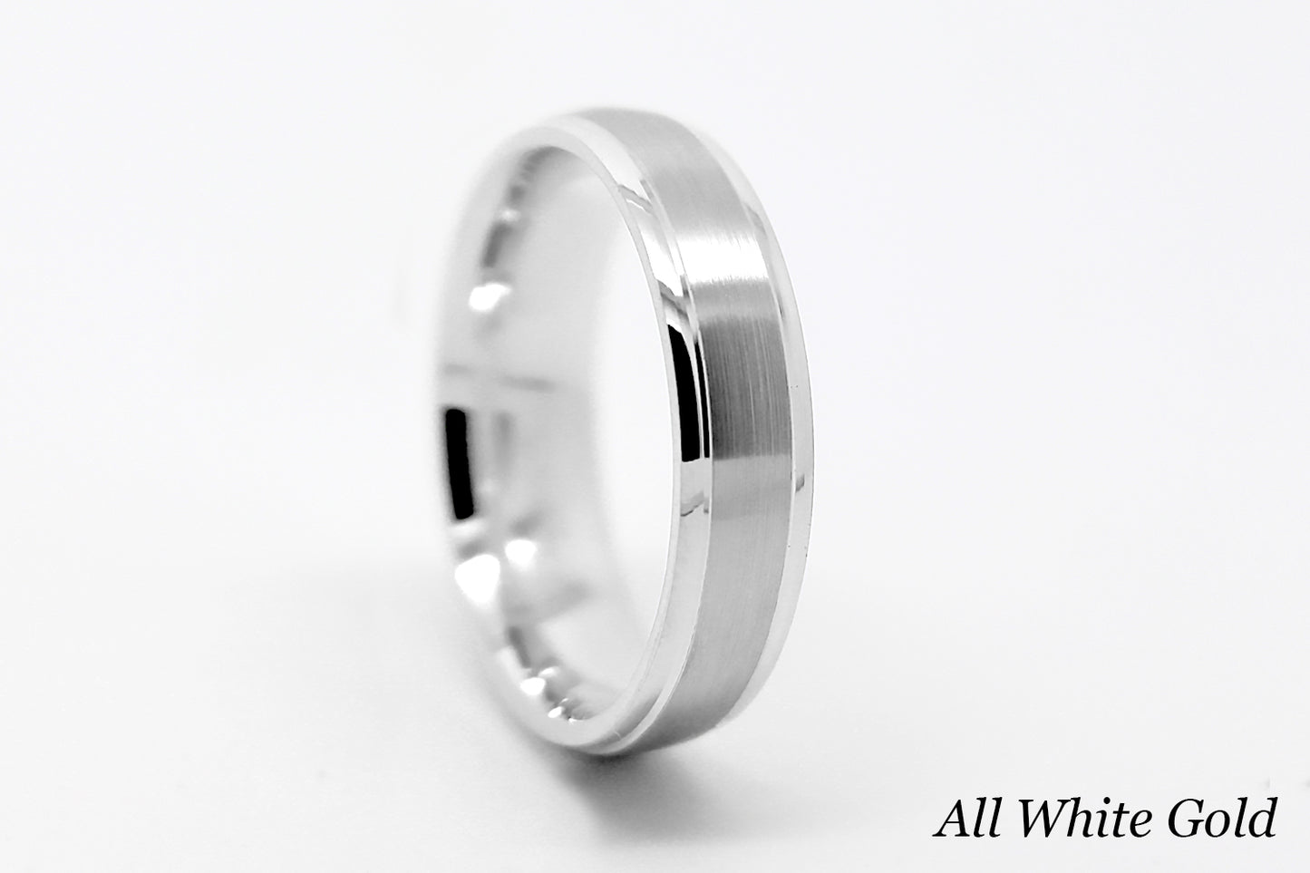 3mm Gold Classic Brushed Low Dome Wedding Band for Women and Men | 6010
