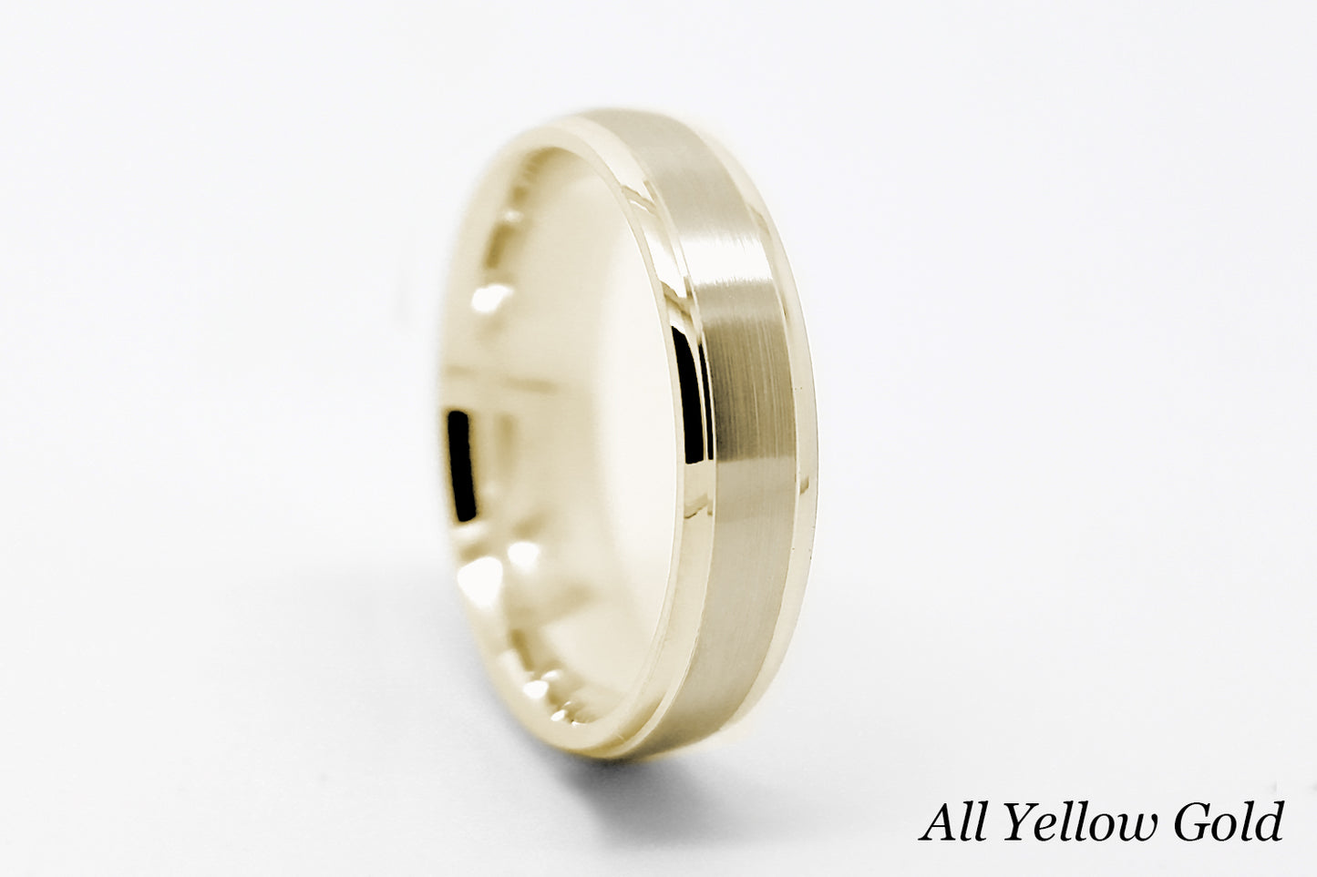 3mm Gold Classic Brushed Low Dome Wedding Band for Women and Men | 6010