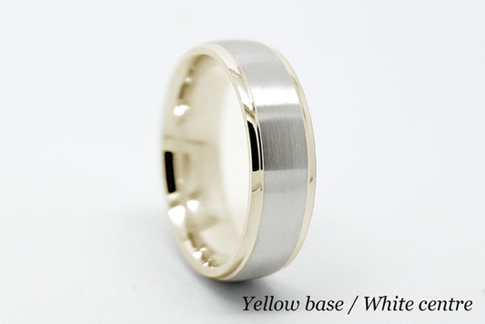 5mm Gold Classic Brushed Dome Wedding Band for Men and Women | T-6010