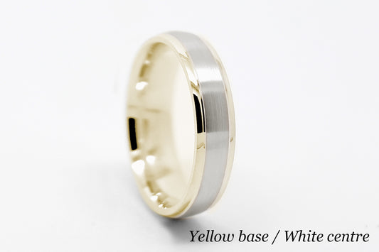 3mm Gold Classic Brushed Low Dome Wedding Band for Women and Men | 6010