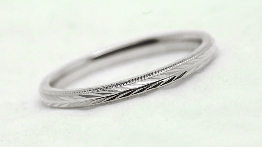 silver wedding ring what design