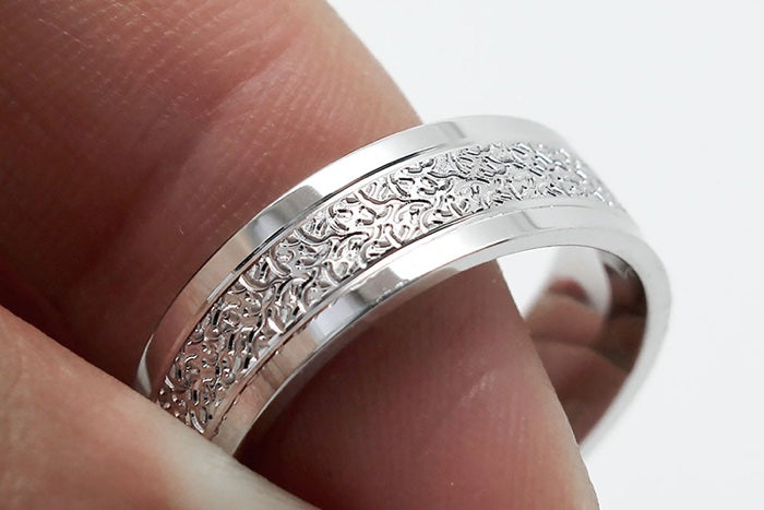 6mm Gold Filigree Engraved Wedding Band for Men and Women | 6550
