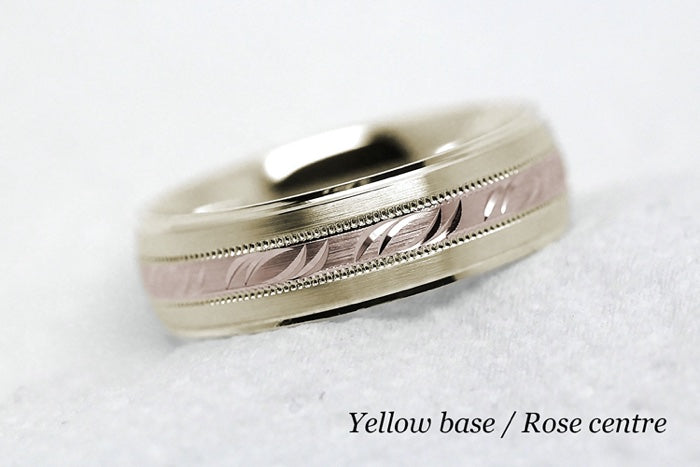 5mm Gold Filigree Design Wedding Band for Men and Women | AT-6693
