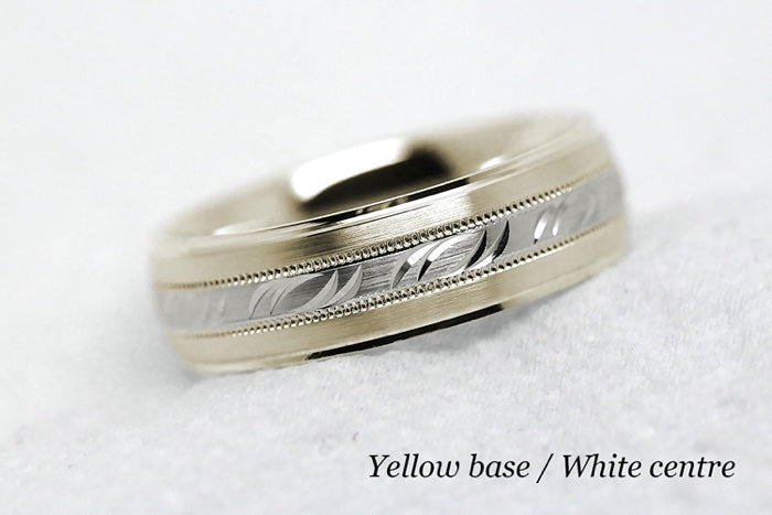5mm Gold Filigree Design Wedding Band for Men and Women | AT-6693