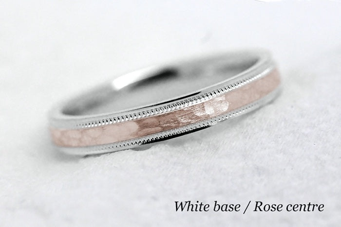 3mm Gold Hammered Wedding Band for Men and Women | AT-8008