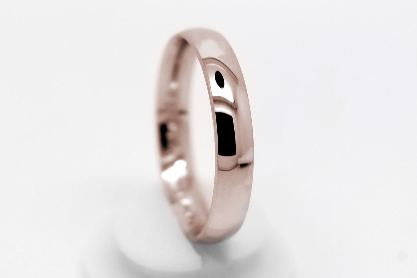 4mm Gold Plain Polished Wedding Band for Women and Men | AT-0022