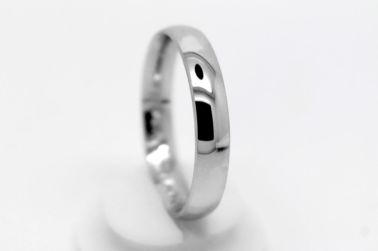 4mm 925 Sterling Silver Plain Polished Wedding Band for Women and Men | AT-0022