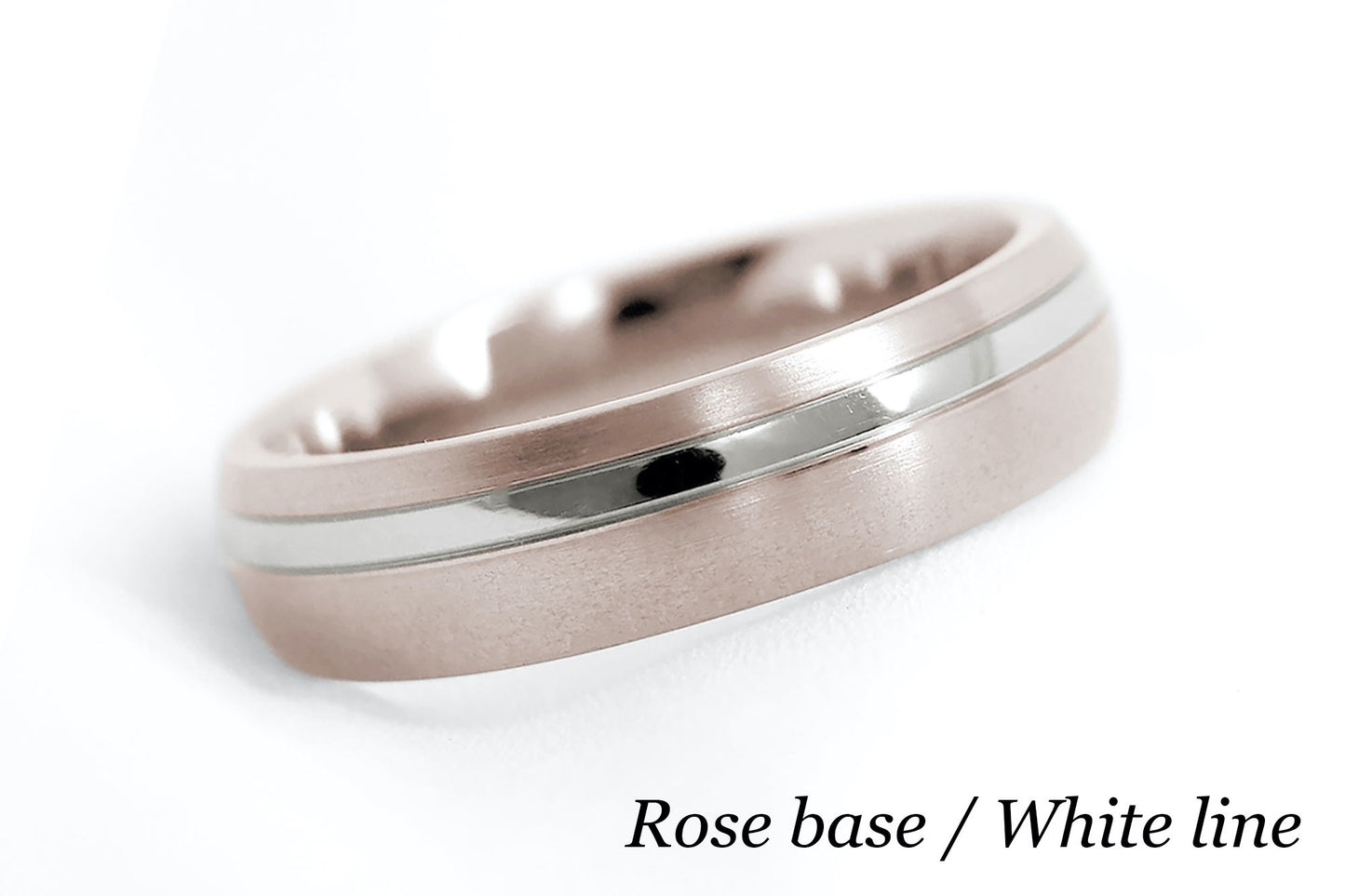 Gold Wedding Ring for Men | 10K 14K 18K Gold | 6mm Brushed Band AT-0007