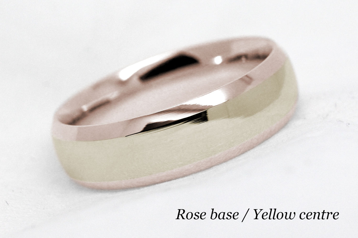 6mm Gold Wedding Band for Men and Women Beveled Polished | AT-0018