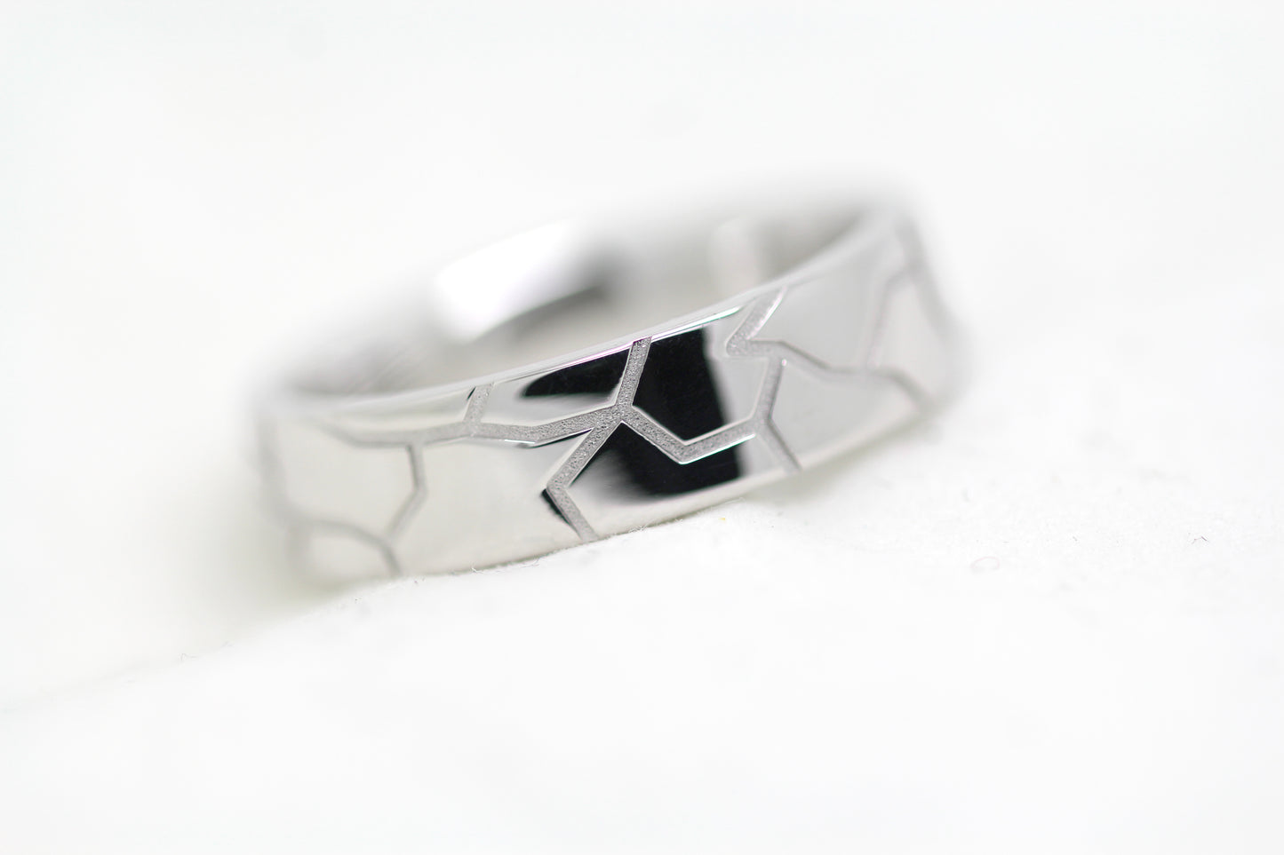 6mm Gold Wedding Band for Men and Women Tire Inspired | T-0018