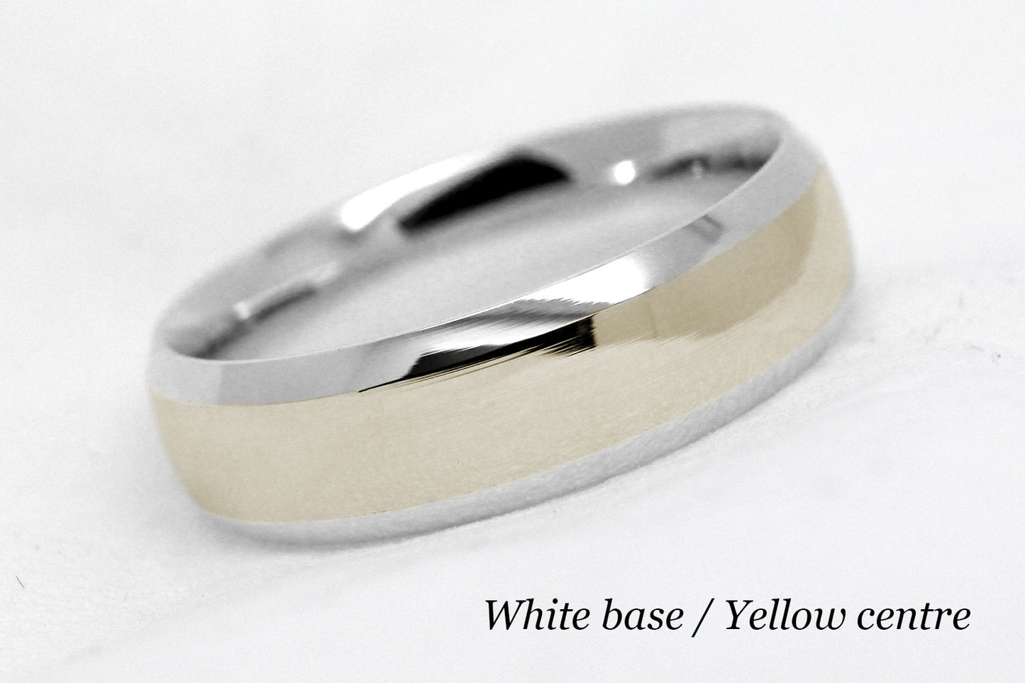 6mm Gold Wedding Band for Men and Women Beveled Polished | AT-0018