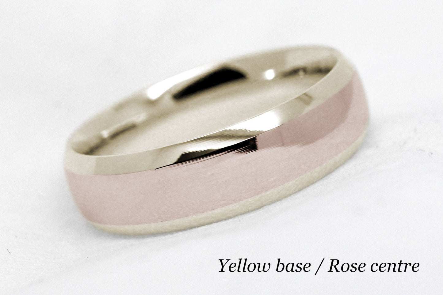 6mm Gold Wedding Band for Men and Women Beveled Polished | AT-0018