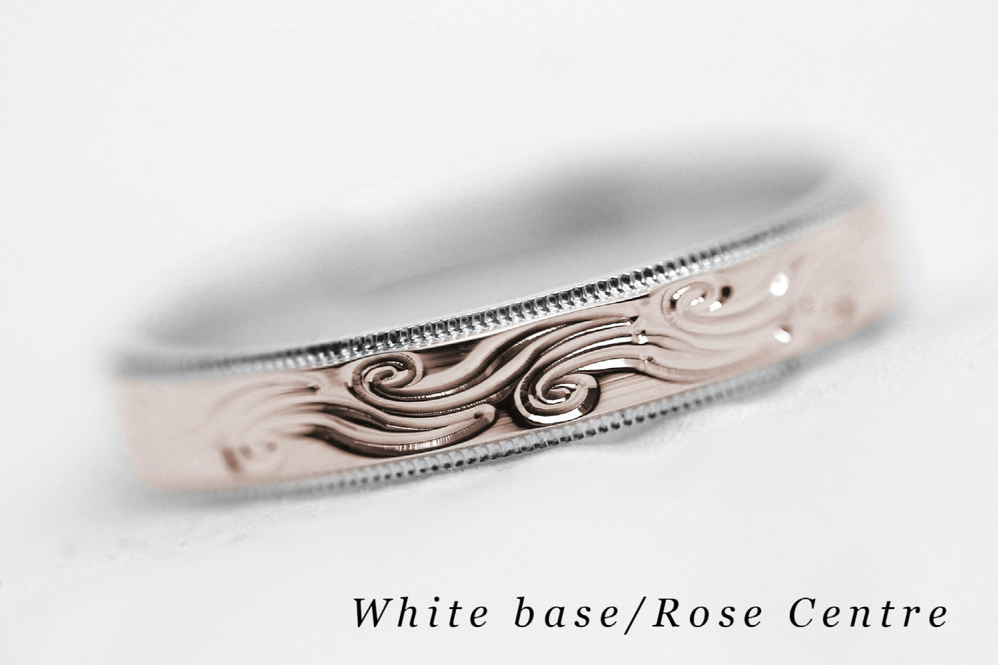 6mm Gold Wedding Band with Swirls Design for Men and Women | AT-6242