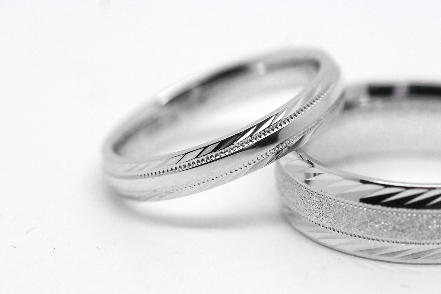 3mm 925 Sterling Silver Wedding Band for Women and Men with Filigree Edge  | T-6673P
