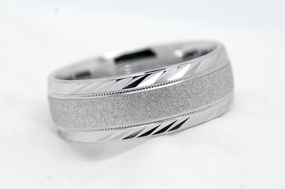 solid 925 sterling silver wedding band