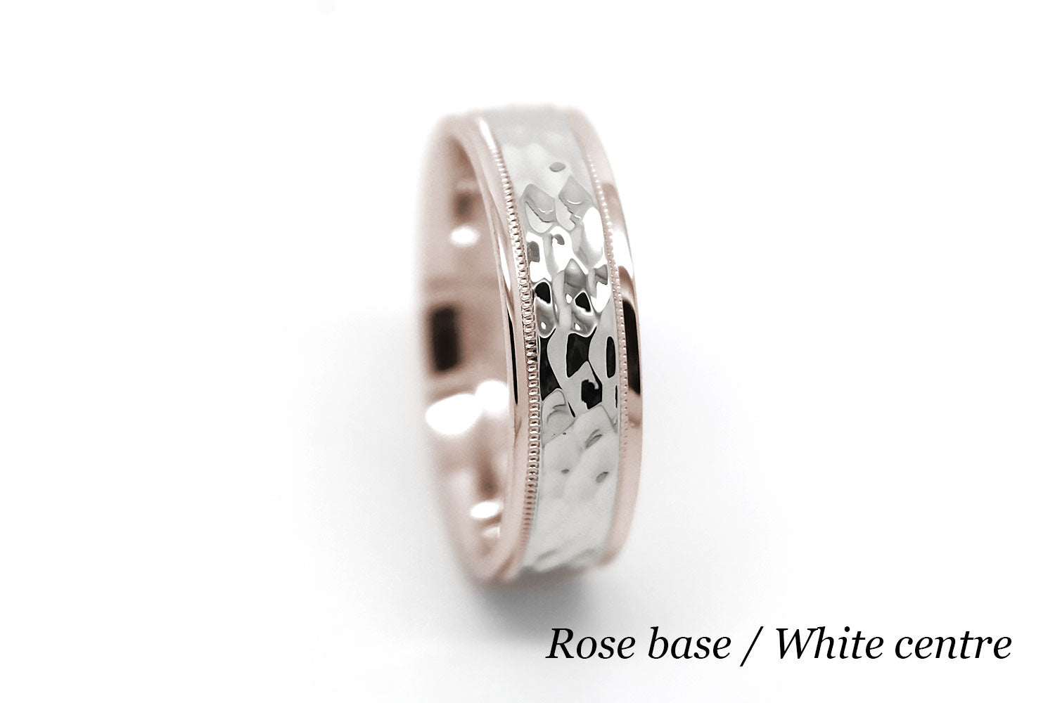two tone gold wedding ring for women