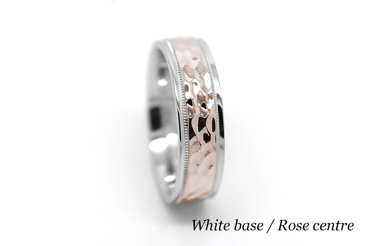 two tone gold wedding ring for men