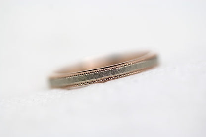 2mm 10K 14K 18K Solid Gold Hammered Women's Ring Stackable | This classic Hammered 2mm women's ring. Perfect as wedding band, anniversary ring or stack it with your other jewelry.